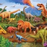Familienpuzzle Dinosaurier 350 Teile COBBLE HILL