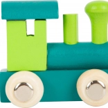Grüne Holzlokomotive SMALL FOOT