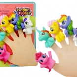 Gummi-Handpuppen Einhorn 5 Stk