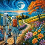 Puzzle CHERRY PAZZI – Kosmische Liebe, 1000 Teile