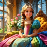 Puzzle Prinzessin auf dem Thron 500 Teile