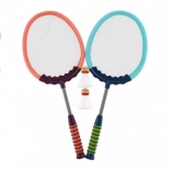 Kinder-Badminton-Set 2 Schläger und 2 Federbälle, 60 cm