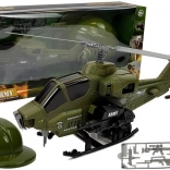 Militär-Set mit Hubschrauber, Helm und Soldat