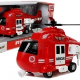 Rettungshubschrauber Feuerwehr 1:16 mit Haken, Geräuschen und Lichtern