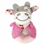 Plüsch-Rassel Ring Kälbchen 13 cm