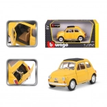 Bburago Modellautos Fiat 500 F 1965 Gelb 1:24