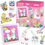 Diamantmalerei-Set: Lamas
