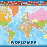 EUROGRAPHICS Puzzle Weltkarte 100 Teile