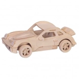 Holz 3D Puzzle Porsche