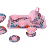 Rosa Teeset für Kinder, 15-teilig