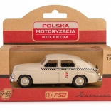 Historisches Fahrzeug PRL Warszawa M20 Taxi Sandfarbenes Modell