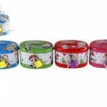 Kinder Sparbüchse oval aus Metall mit Schloss