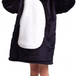 Cozy Noxxiez kuschelige Hoodie-Decke mit Kapuze im Panda-Design für Kinder 3–6 Jahre