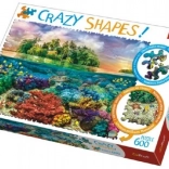 Puzzle 600 Crazy Shapes Tropische Insel