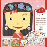 Djeco Sticker-Set Gesichter