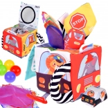 Weiche sensorische Würfel Fahrzeuge