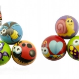 Schaumball mit Tiermotiven 10 cm, Farbmix