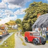 Puzzle Falcon – Lieferung zur Hütte am Fluss, 1000 Teile