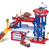 Feuerwache mit Garage und Hubschrauber 38 cm