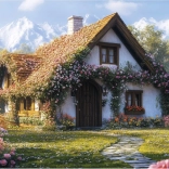 Puzzle Hütte im Tal 100 XL Teile