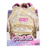Kinder-Rucksack GIRABRILLA Katze gold mit Pailletten