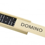 Domino-Spiel in Holzkästchen, 28 Steine