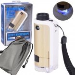 Taschen-Metallmikroskop für Kinder 100x–250x mit LED