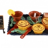 Kinder-Teeset mit Tablett aus Kunststoff