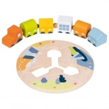 goki Holz-Einfädelzug mit fünf Waggons