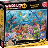 Jumbo Puzzle Wasgij – Spielereien im Aquarium, 1000 Teile