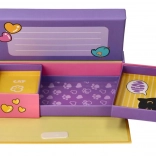 Lila Schmuck- und Kleinteilebox