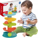 Woopie Kinder Murmelbahn Set Spirale + 3 Murmeln