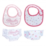 Set aus Lätzchen und Windeln für Puppen 36-40 cm