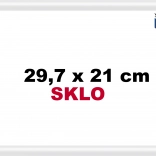 Weißer Kunststoffrahmen 29,7x21cm A4