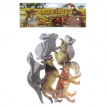 Waldtiere aus Kunststoff, Set 10 cm, 5 Stk.