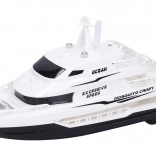 Trägheitsbetriebenes Boot mit Effekten Weiß 22 cm