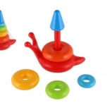 Bunte stapelbare Pyramide für Kinder