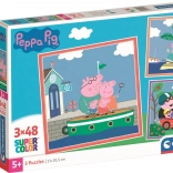 Clementoni Puzzle Peppa Wutz 3×48 Teile
