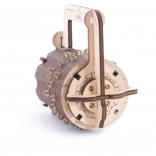 Ugears 3D‑Puzzle Zahlenschloss – mechanisches Holzmodell