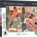 Puzzle TREFL UFT Yoga, Cats & Coffee Guten Morgen 1000 Teile