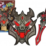 Schwert-Set Black Warrior Shield mit EVA-Schaumstoff