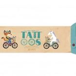 Temporäre Tätowierung Auf dem Fahrrad