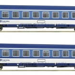 Roco zweiteiliges Set Eurofima-Personenwagen ČD Bmz H0