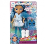 Rainbow High Kleine Schwester Fee Sapphire – blaue Puppe mit Flügeln und Haustier