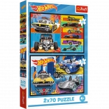 Puzzle 2x70 Autos Hot Wheels