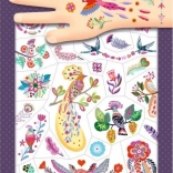 Glitzervogel-Tattoos von DJECO