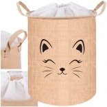 Textilkorb für Spielzeug und Wäsche mit Deckel 35 l KRUZZEL