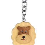 Holzschlüsselanhänger Stehender Löwe