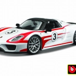 Metallmodellauto 1:24 Porsche 918 Weissach – weiß