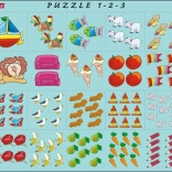 Larsen Puzzle mit Bilderzählung für Kinder 10 Teile